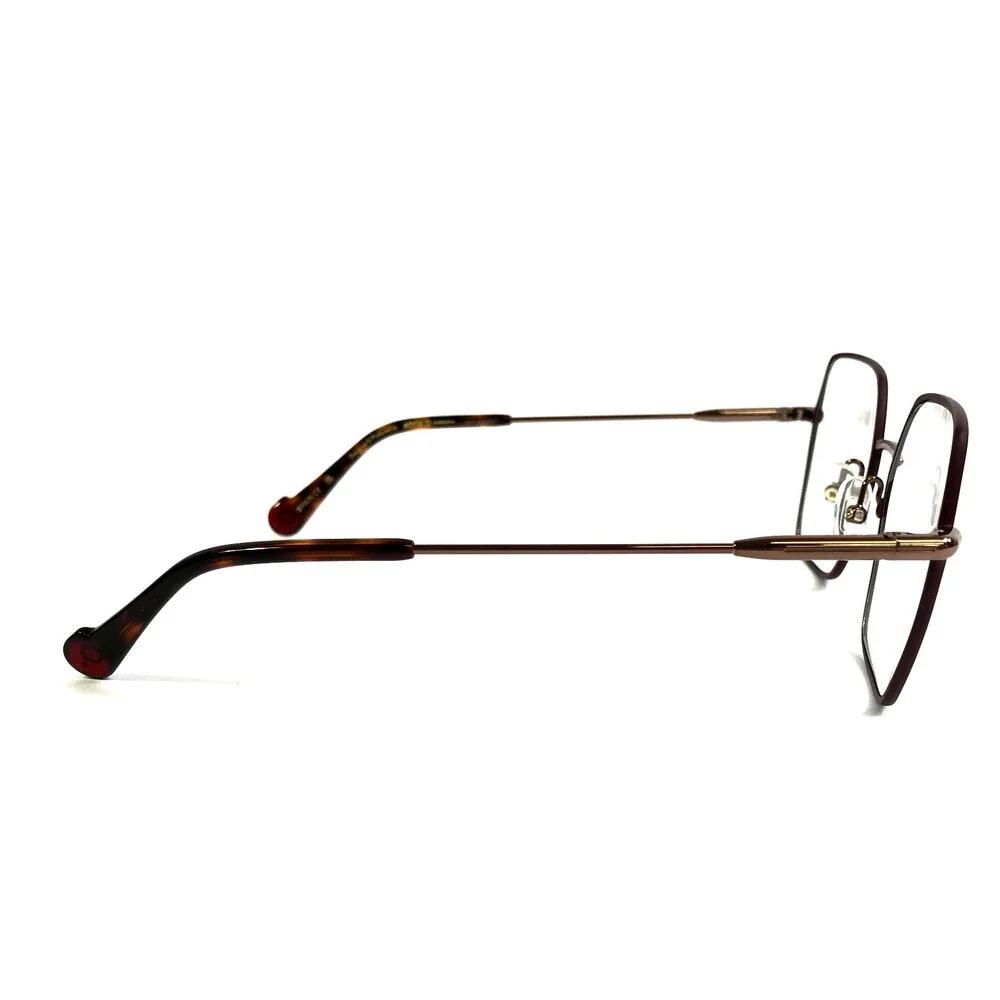 Etnia Barcelona Eyeglasses Frames AGORA RGBX Rose Gold Bordeaux Red 53-19-140